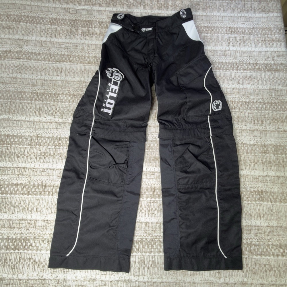 Mens Ocelot Racing Pants Size 30 Converts To Shorts -Pocket- Waist Adust
